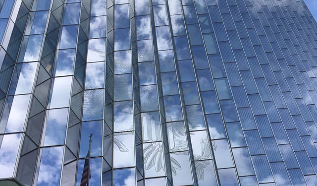 LA Federal Courthouse Building, Benson Industries, Glass Facade, California