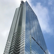 Wilshire Grande, LA, Benson Industries, Glass facade