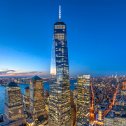 One World Trade Center, Benson Industries, NYC, New York, Sunset