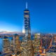 One World Trade Center, Benson Industries, NYC, New York, Sunset