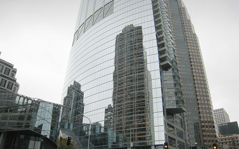 Wilshire Grand, skyscraper, curtainwall, Los Angeles, California